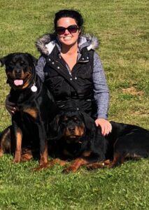 Aimee Isaac and her Rottweilers, Isaac Acres